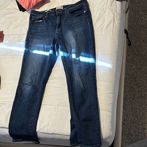 Universal Thread High-Rise Straight Jeans - Dark Blue Wash